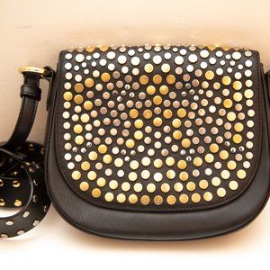 Michael Kors Jenkins Stud Brooklyn Saddle Bag